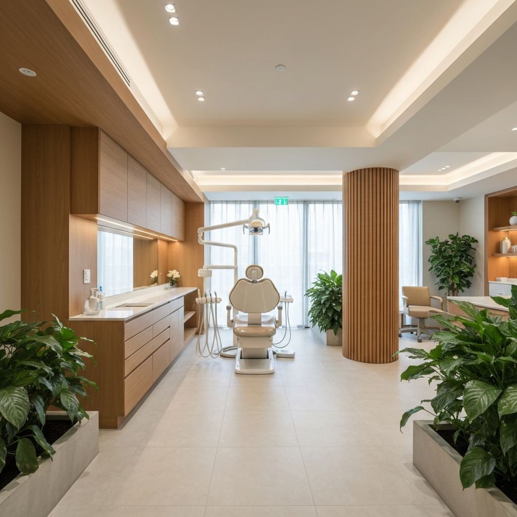 Calm, modern TranZenDental treatment room